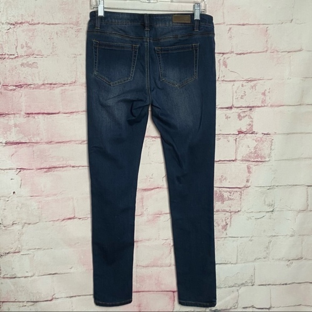 KENNETH COLE Dark Blue Washed Skinny Jeans - Picture 5 of 8